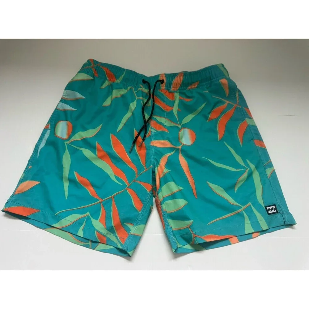 Billabong Sundays Layback Board Shorts Men Medium Tropical Swim Trunks 17